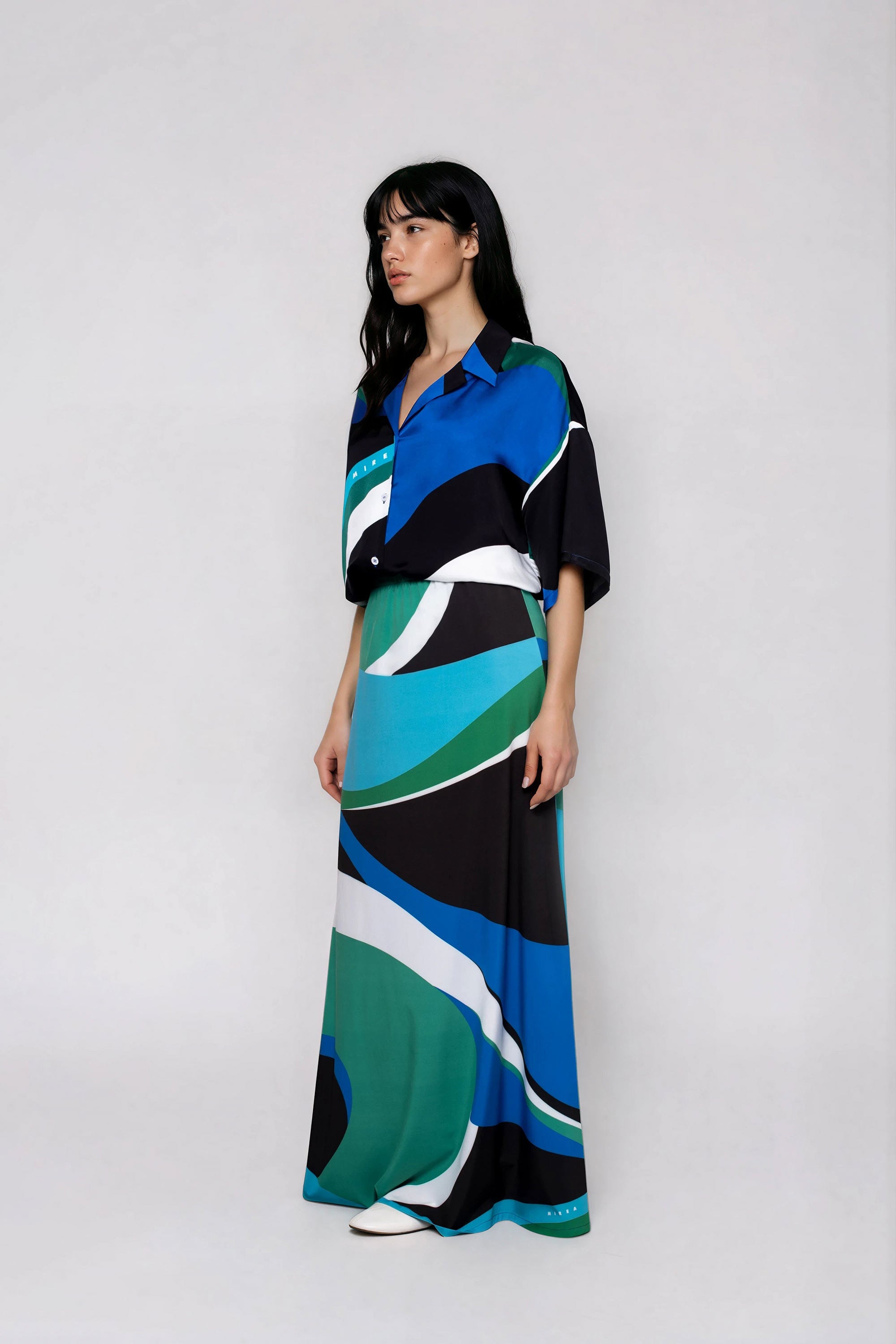 ATHINA maxi φουστα με λάστιχο