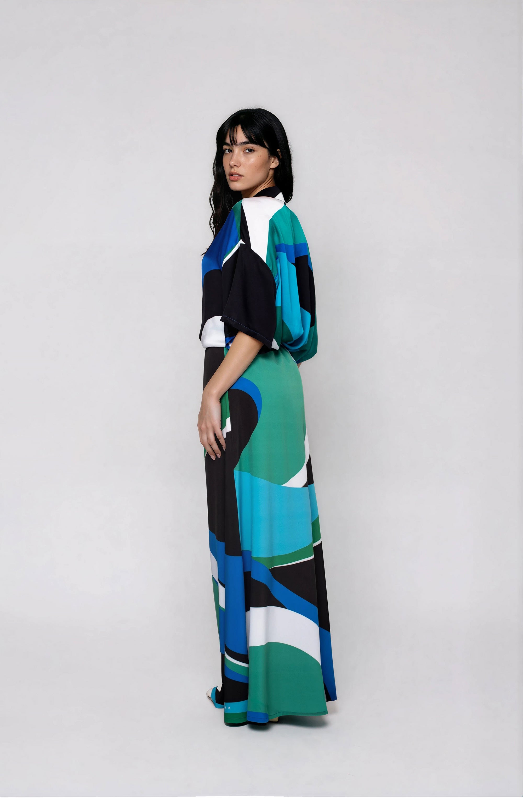 ATHINA maxi φουστα με λάστιχο