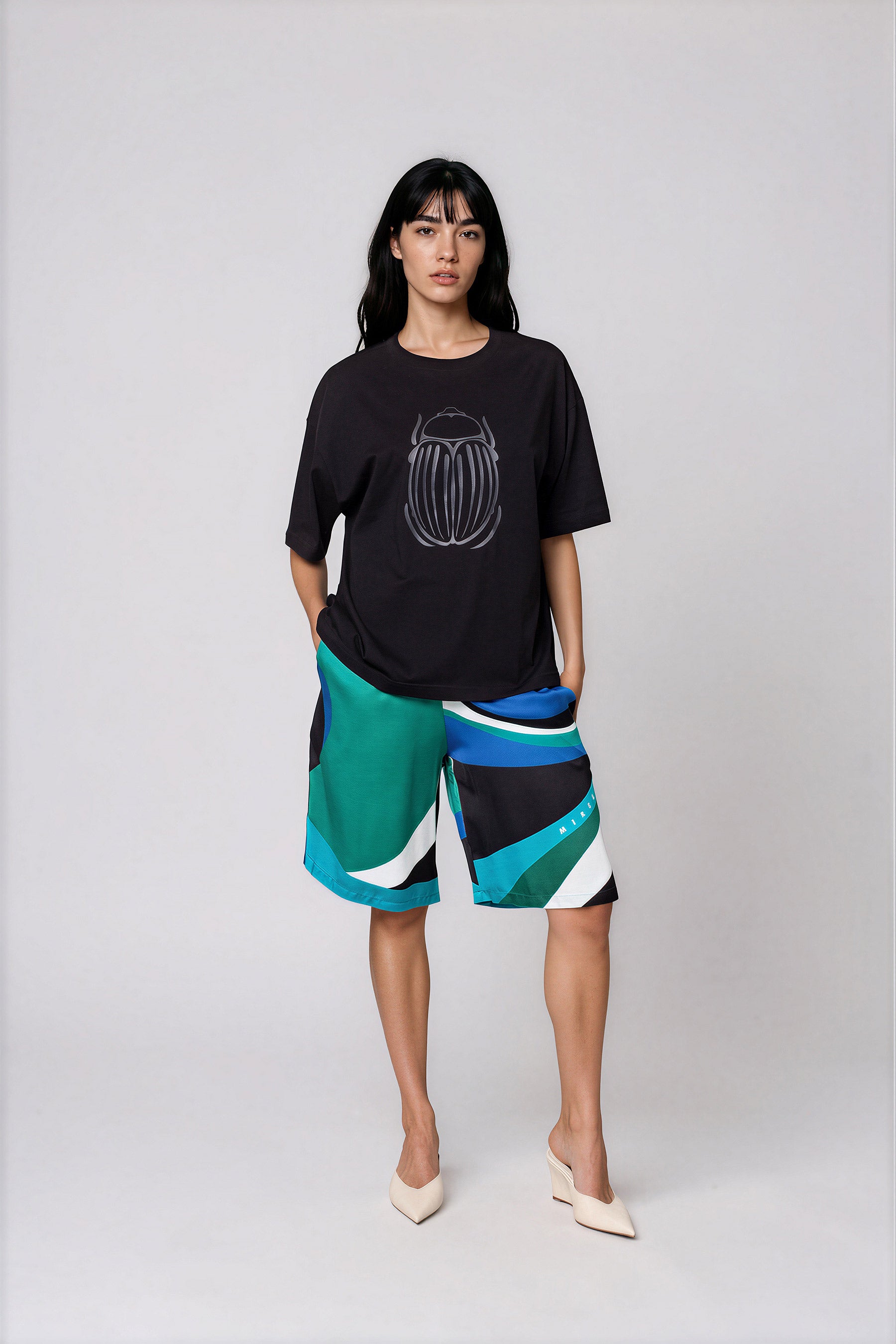Nefeli T-Shirt με τύπωμα Σκαραβαίο