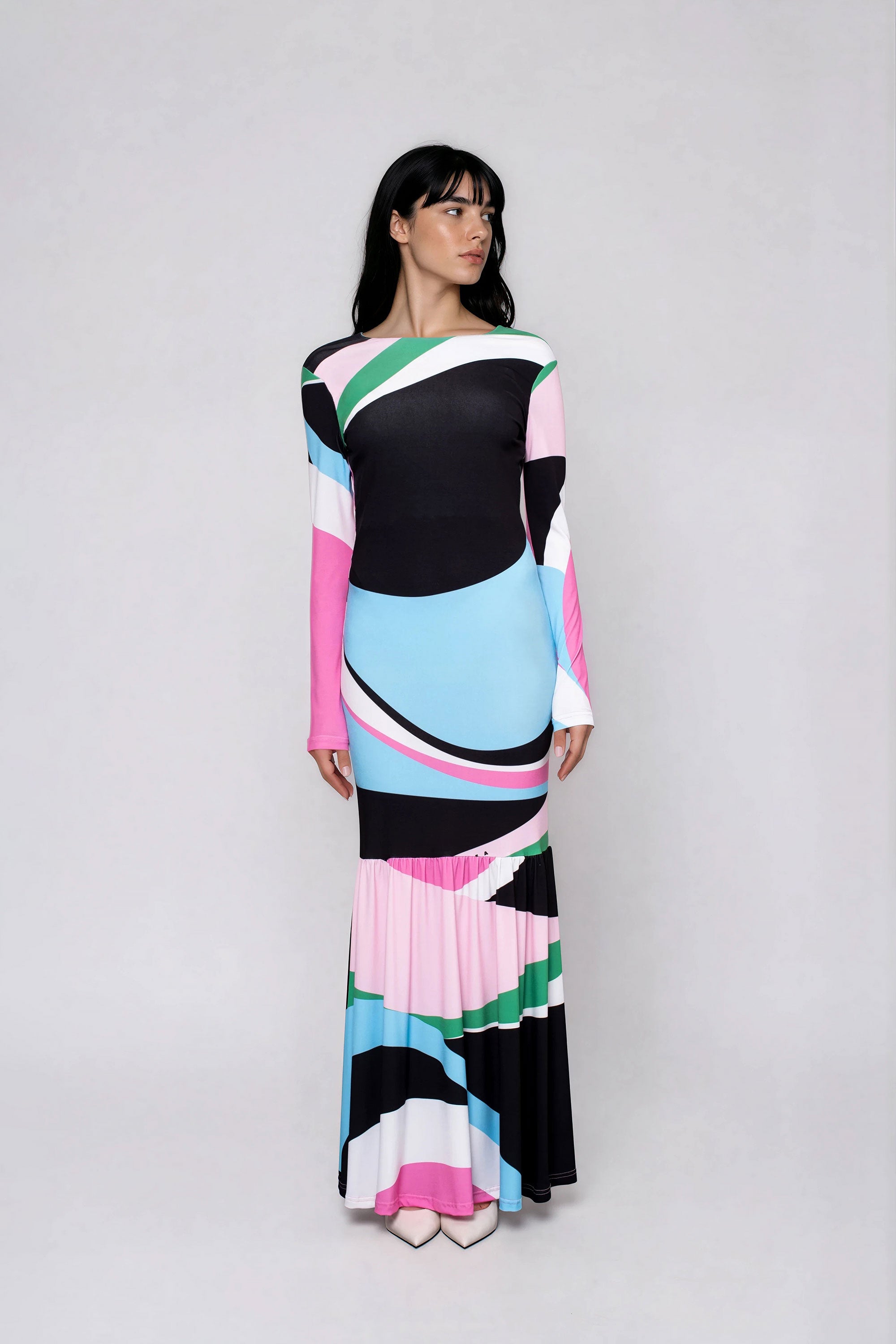 JULIE Εξωπλατο maxi φορεμα