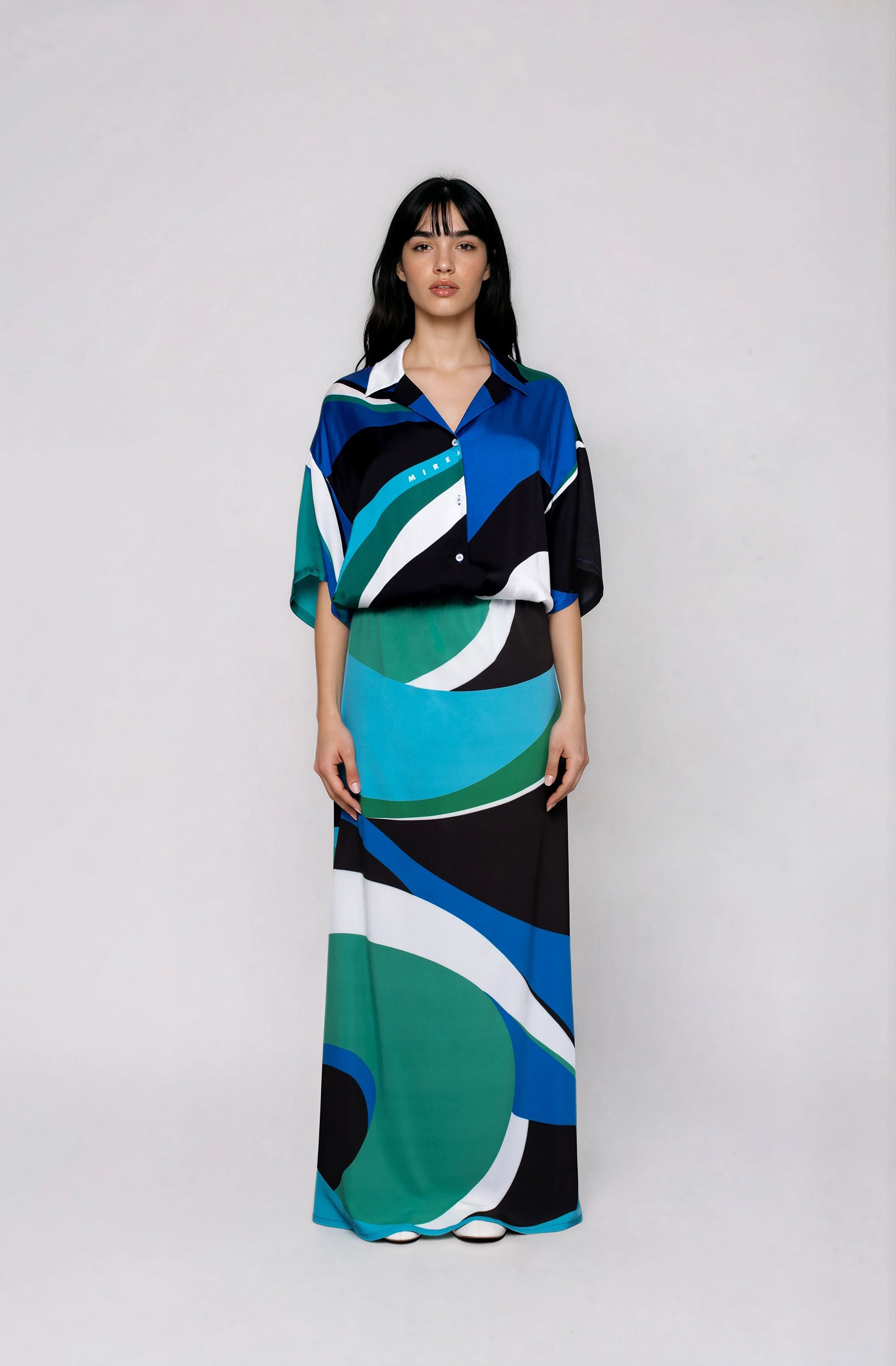 ATHINA maxi φουστα με λάστιχο