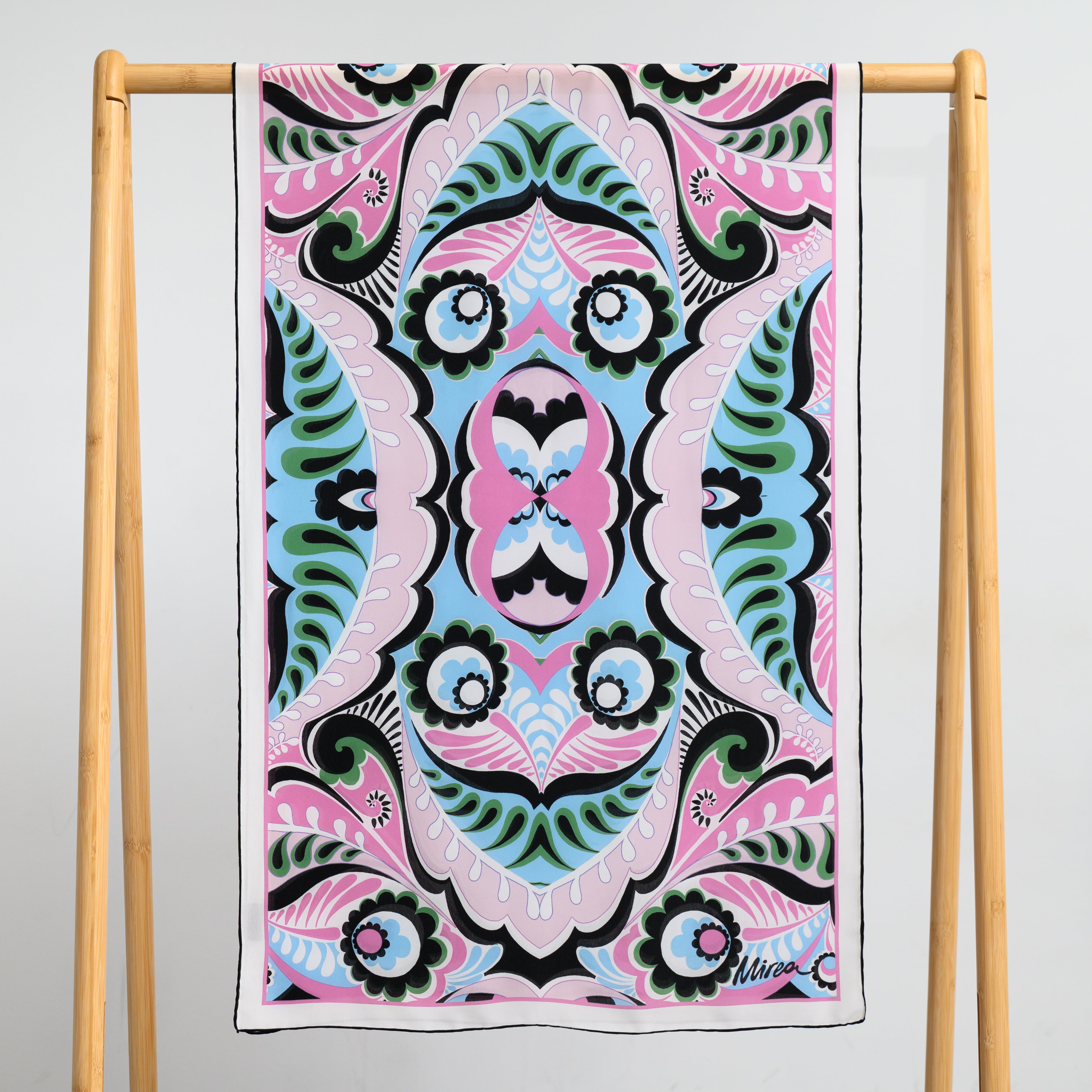 Baroque Blossom Pink μαντιλι μεταξωτο