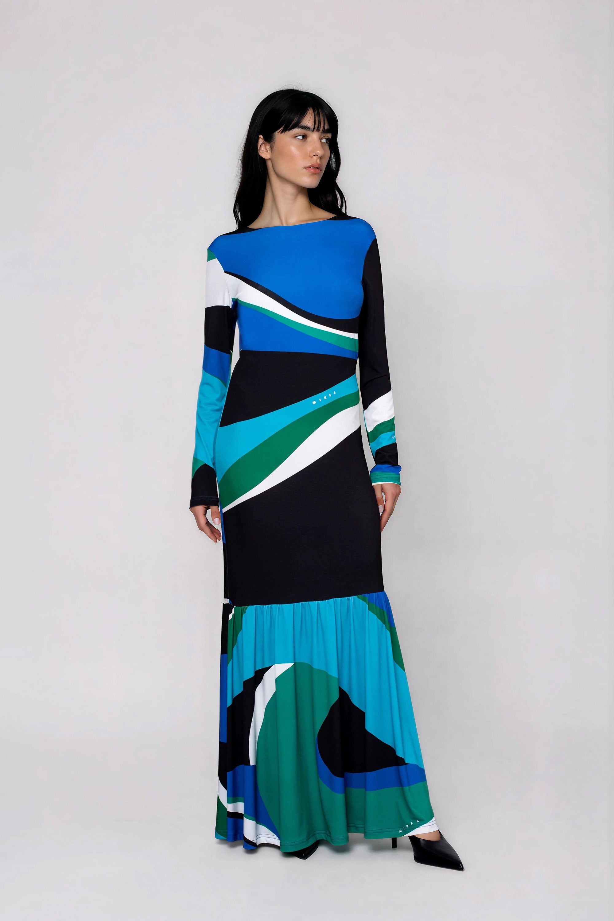 JULIE Εξωπλατο maxi φορεμα