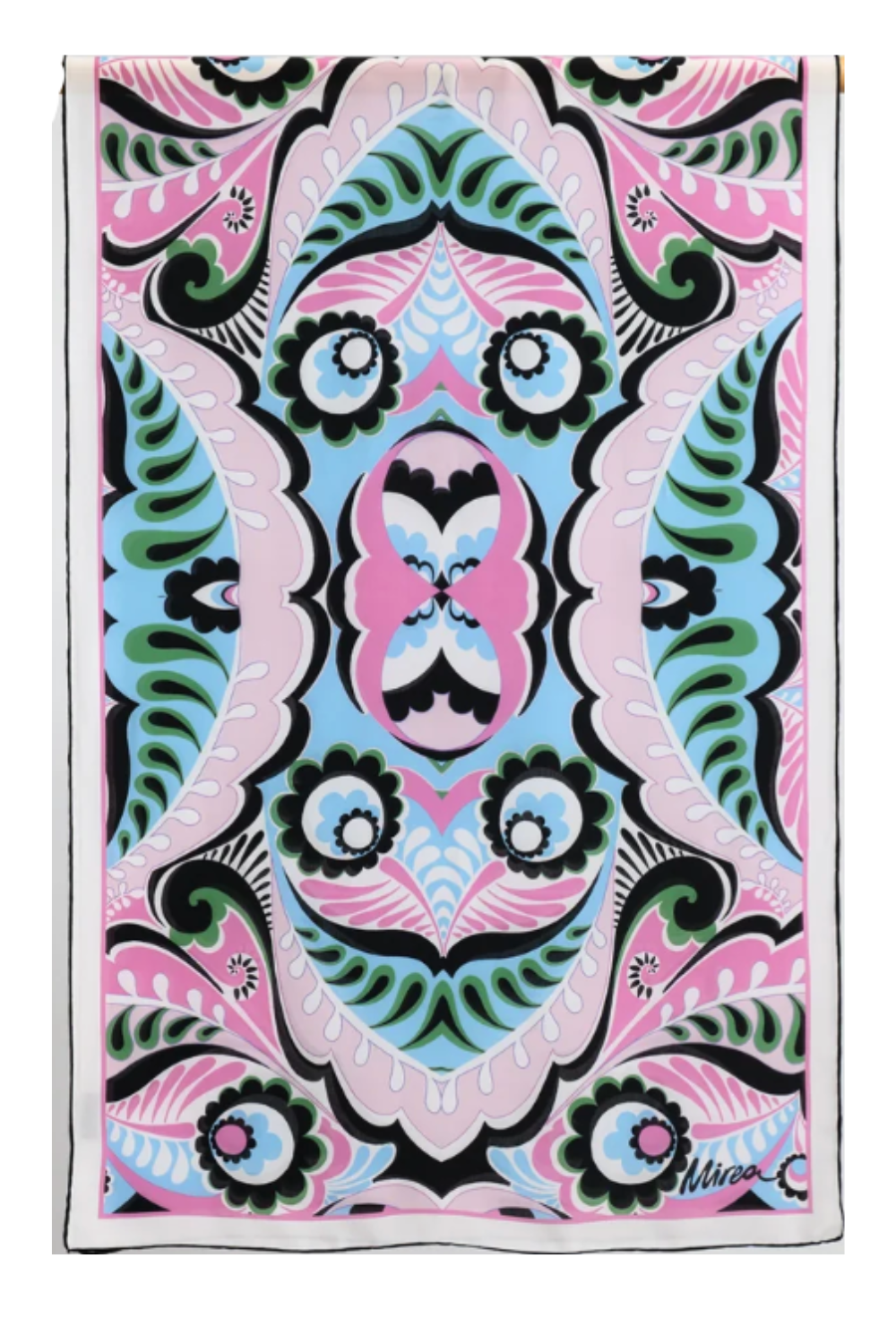 Baroque Blossom Pink μαντιλι μεταξωτο